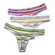 thumbnail image 3 of Gibobby Ropa Interior con Entrenamiento Ropa interior Sexy cintura para mujer, ropa interior a rayas Color, bragas con espalda en T para mujer （Morado， XL), 3 of 4