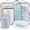 Dusty Teal, variant on TRIPPED Travel Gear 5-Piece Large Mesh Compression Packing Cubes for Luggage, Dusty Teal
