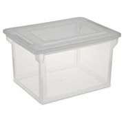Sterilite, File Box, Silver Tint