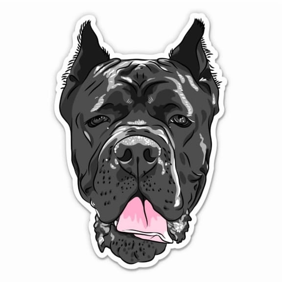 Cane Corso Dog - 3" Vinyl Sticker - For Car Laptop Water Bottle Phone - Waterproof Decal
