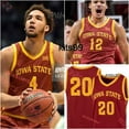 thumbnail image 5 of NBA-Iowa State Cyclones Basketball Jersey Custom Stitched Tre King Eli King Caleb Grill Tamin Lipsey Demarion Watson Aljaz Kunc Robert Jones, 5 of 5