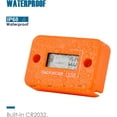 thumbnail image 2 of Runleader Motorcycle Engine Tach Hour Meter TOT Hours Accumulate Digital RPM HM012 Waterproof, 2 of 7