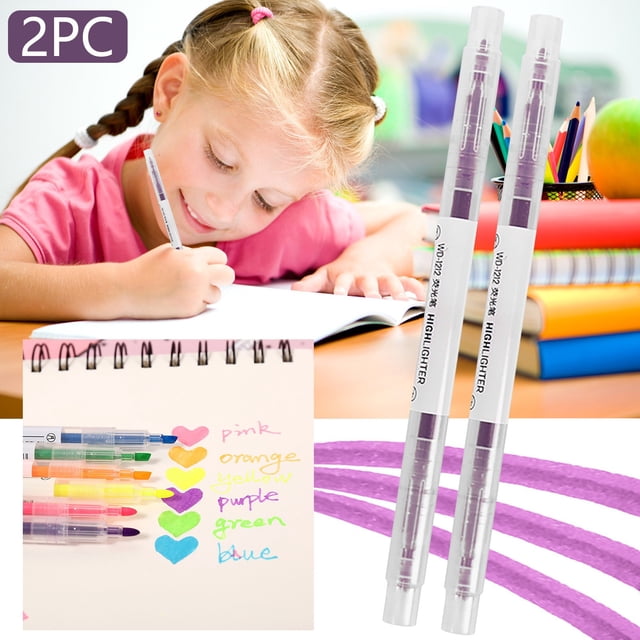Product Classification Pen | Double Headed Highlighter Color Pen for Precision Marking and Highlighting in Candy Tones