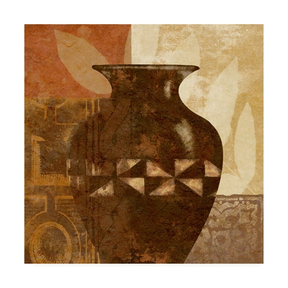 Trademark Fine Art 'Ethnic Vase IV' Canvas Art by Alonzo Saunders