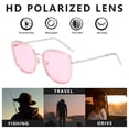 thumbnail image 4 of Gafas de sol de montura grande, personalidad de la moda, gafas de sol de moda, hechas de PC y metal., 4 of 5