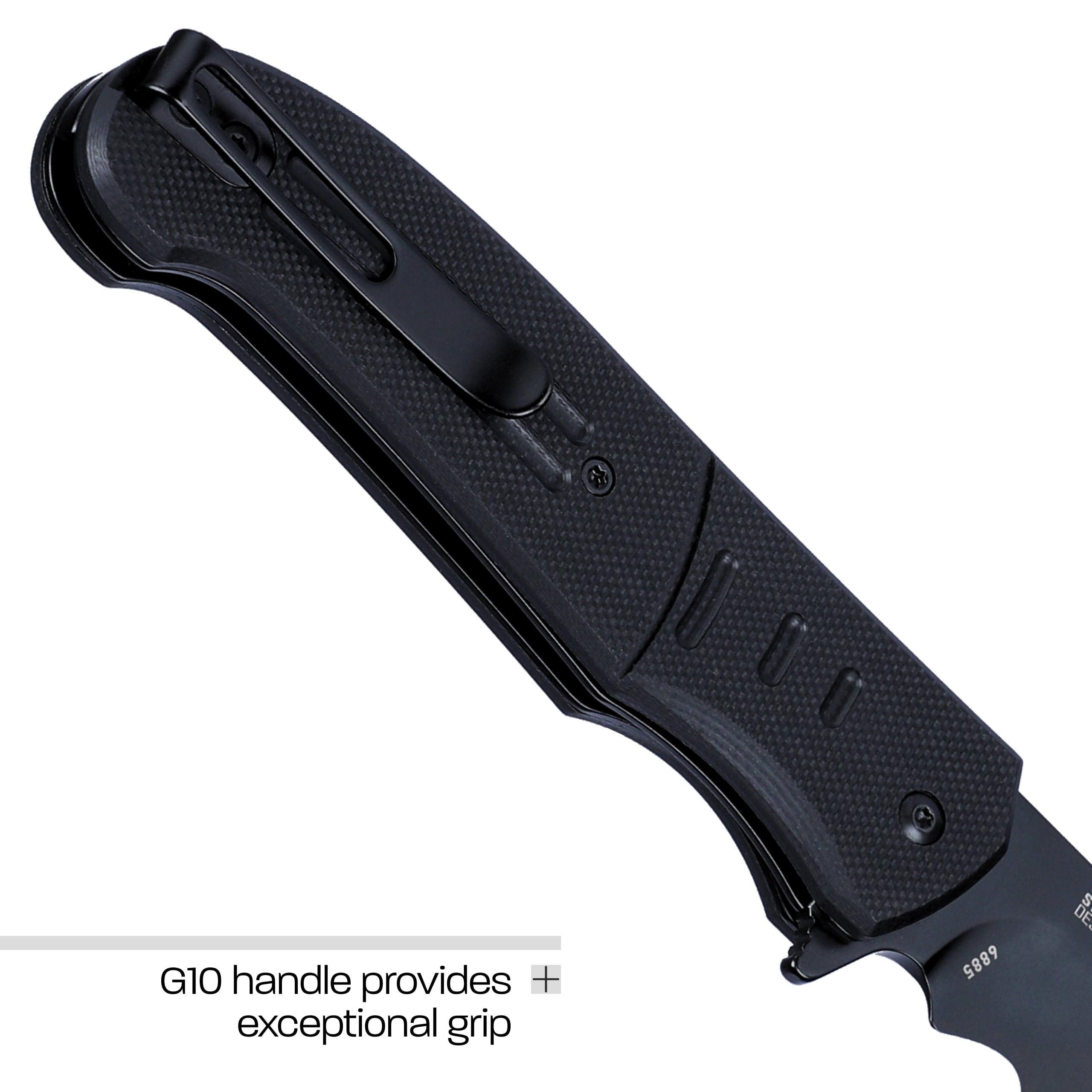 CRKT Ignitor Everyday Carry Assisted Folding Knife with Liner Lock: Stainless Steel Veff Serrations Blade, G10 Handle, Pocket Clip, 6885