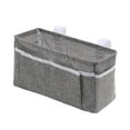 thumbnail image 2 of Travelwant Bedside Caddy,Bedside Storage Organizer,Table Cabinet Hanging Storage Organizer,Canvas Bedside Pocket,Under Mattress Holder Bag for Book,Ipad,Tablet, 2 of 7