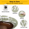 thumbnail image 3 of Elastic Fitted Round Tablecloth, Coral Sage Green Waterproof Stretch Table Cover for 36"-44" Tables, Coastal White Ocean Marine Nautical Beach Washable Outdoor Tablecloths for Patio, Picnic, Camping, 3 of 9