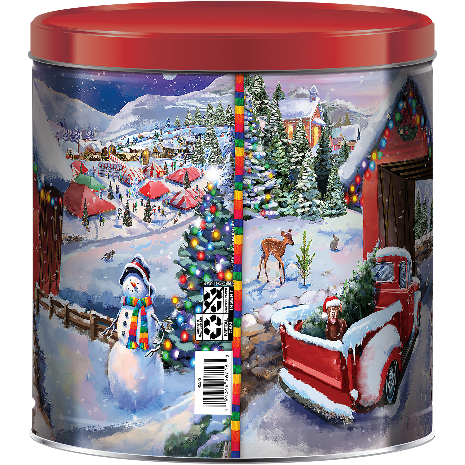 Great Value - Brandclub - Great Value Christmas Popcorn Tin