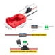thumbnail image 4 of Adaptador de rueda de batería, 2 piezas de rueda de batería de litio Adaptador de rueda de batería de litio Adaptador de batería Eficiencia maximizada, 4 of 8