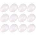 thumbnail image 2 of 12 Pack 3 Inch Easter Foam Egg White Styrofoam Egg Craft Egg Foam Natural Polystyrene Egg Foam Handm, 2 of 5