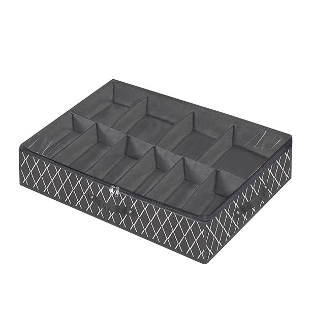 Caja de almacenamiento para zapatos debajo de la cama para dormitorio, caja de almacenamiento plegable para zapatos y caja de almacenamiento con tapa, organizador visible, cajas de almacenamiento