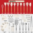 thumbnail image 2 of Kaluns Kitchen Utensils Set, 50 Piece Silicone And Stainless Steel Cooking Utensils, Dishwasher Safe and Heat Resistant Kitchen Tools, 2 of 9