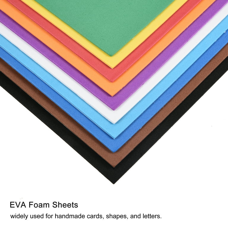 Z-FOAM6X8-8 Foam Craft Sheets 6x8 Assorted Colors 8 Pack - DOLLAR DAYS