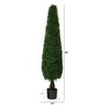 thumbnail image 3 of Nearly Natural 5' Plastic Boxwood Artificial Topiary, Green, 3 of 4