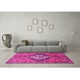 thumbnail image 3 of Ahgly Company Indoor Square Persian Pink Traditional Area Rugs, 4' Square, 3 of 4