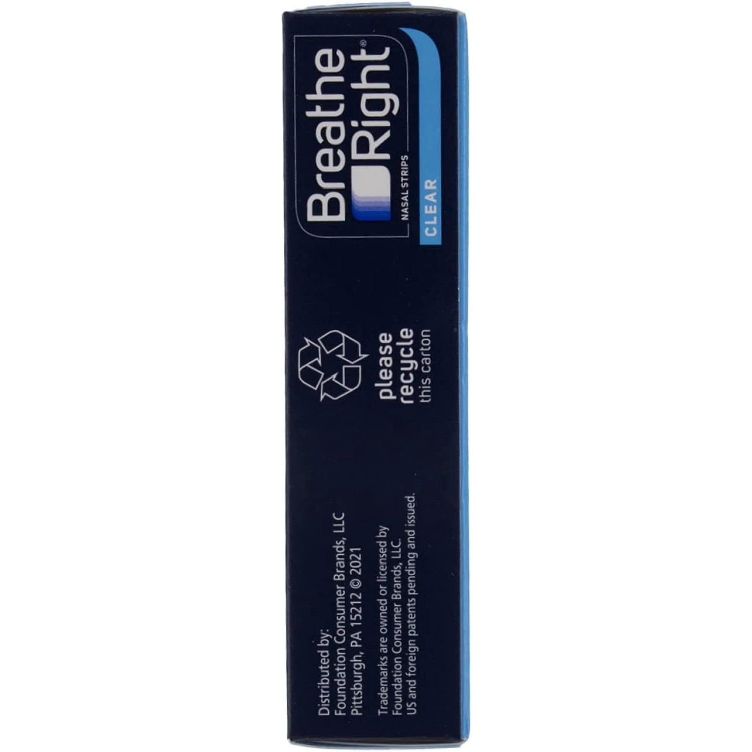 (120 Strips) Breathe Right Nasal Strips Clear Large for Sensitive Skin