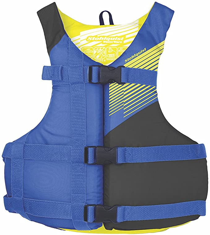 Stohlquist Fit Adult Life Jacket PFD Universal Size Fitting Easily Adjustable for Full