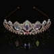 thumbnail image 3 of Girls Birthday Gift Rapunzel Tiara Aurora Borealis Stone Sparkle Gold Crown Halloween Princess Tangled Costume Jewelry, 3 of 5
