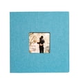 thumbnail image 3 of Cloth Cover Self-stick Photo Album Handmade DIY Scrapbook Home Anniversary Picture Album, Sky Blue, 3 of 10