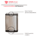 thumbnail image 5 of Basurero Doble Mecanismo Acero Inoxidable 10l Namaro Design, 5 of 8