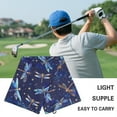 thumbnail image 5 of Yuyamidu Blue Dragonfly Golf Towel Aesthetic Golf Ball Towel Coral Velvet Large Golf Accessories Soft Comfortable Fabric Lightweight and Easy to Carry Wipe Clubs Balls Sweaty Hands, 5 of 7