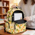 thumbnail image 5 of DISNIMO Pineapple Flower Print Large Capacity School Backpack, Multi Compartments Bookbag with Side Mesh Pockets for Elementary & Middle School Students Daily Use Travel, 5 of 7