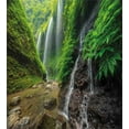 thumbnail image 3 of Ambesonne Scenery Duvet Cover Sets, Waterfall Forest, 2-Twin, Green and Brown, 3 of 4