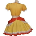 thumbnail image 4 of Princess Yellow Daisy Costume Short Dress Crop Top Skirt Suit Halloween Outfit for Women Girls, 4 of 7