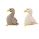 thumbnail image 1 of 2x Muñecos de peluche de pato para bebé, ideales para la cuna o como regalo de cumpleaños. 30cm Blanco 30cm Gris, 1 of 9