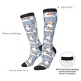 thumbnail image 4 of Balery Happy Snowmen Snowfall Calcetines novedosos Calcetines deportivos Calcetines hasta la rodilla Calcetines de algodón Calcetines originales y geniales, 4 of 6