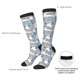 thumbnail image 4 of Fotbe Happy Snowmen Snowfall Calcetas Divertidas Estampadas para Hombre y Mujer, Calcetas de Algodón hasta la Rodilla para Caminar, Correr, Enfermería y Embarazo, 4 of 6