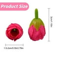 thumbnail image 3 of Xloro Mini Flowers, Mini Artificial Flower Head, Small Silk Faux Rose Head, Fake Bloom Flower Heads Buds, Artificial Flowers for DIY Flower Heads Bulk, (1Pc, 1.18"), 3 of 7
