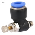thumbnail image 1 of Pneumatic Fitting 2pcs Tube Air  Speed Controller Pipe Pneumatic Fitting Regulator ValveSL6-M5, 1 of 8