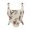 Beige, variant on Women's Renaissance Floral Overbust Corset Lace Up Front Bustier Corset with Zipper Coffee M
