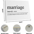 thumbnail image 5 of Marriage Canvas Wall Art,Marriage Gifts,Wedding Gifts for Couple,Newly Wed Gifts for the Couple,Funny Wedding Gifts,Couples Bedroom Decor,Master Bedroom Wall Decor,Framed 14x11 Inch, 5 of 5
