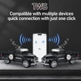 thumbnail image 4 of WS-558 CoolPickupTruckDesignReplicaSpeaker,Portable Wireless Car model Bluetooth Speaker with HD Sound, TWS, FM Radio, USB/TF Playback, LED Party Light, Built-in Microphone, Surprise Gift (Black), 4 of 7