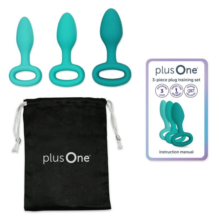 plusOne 3 piece Butt Plug Training Set, Waterproof - Walmart.com