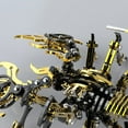 thumbnail image 6 of 3D Metal Puzzle for Adult, 220PCS+ 3D Steampunk Mechanical Scorpion King Model Kits, DIY ArtCraft Puzzle for Desk Ornaments (Black & Golden), 6 of 8