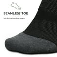 thumbnail image 3 of Feetures Elite Max Cushion Quarter Sock- Athletic Running Socks for Men & Women, Targeted Compression, Moisture Wicking - L, Black (1 Pair), 3 of 5