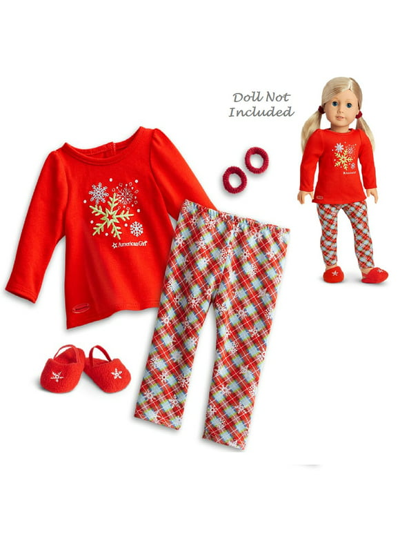 American Girl Doll Outfit Holiday Dreams Pajamas for 18" Dolls (Doll not Included)