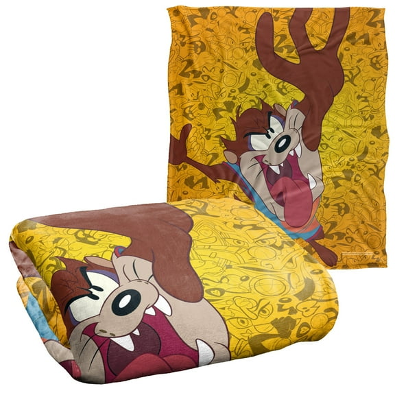 Space Jam 2 Taz Jumping Officially Licensed Silky Touch Super Soft Throw Blanket 50' x 60'
