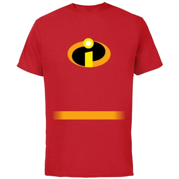 Disney and Pixar's The Incredibles Superhero Costume - Short Sleeve Cotton T-Shirt for Adults - Customized-Red