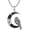 Raven, variant on Gothic Jewelry for Men Women 925 Sterling Silver Black Crescent Moon Pendant with Mountain Necklace Goth Jewelry Gifts