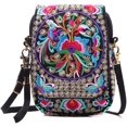 thumbnail image 1 of Mini bandolera bonita bordada para mujer, bolsos pequeños, bolso de mano, cartera, bolsa para teléfono móvil, monedero Ormromra WRQX-502, 1 of 7