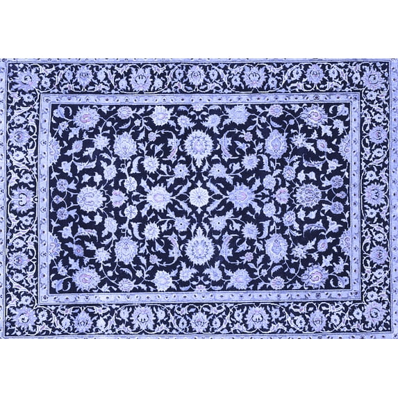 Ahgly Company Indoor Rectangle Persian Blue Traditional Area Rugs, 2' x 3'