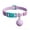 Purple, variant on YUNOVA Waterproof Pet GPS Tracker, Mini Bell Shaped Dog Cat Collar Locator No Monthly Fee Compatible with iOS Android HarmonyOS