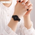 thumbnail image 3 of Reloj pulsera Skmei 1528 con correa de acero inoxidable color negro, 3 of 5