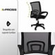 thumbnail image 3 of Silla de Escritorio Oficina Ergonómica Reclinable Con Soporte de Espalda gris 6.49 pulg X-PROSS Con Soporte de Espalda, 3 of 7