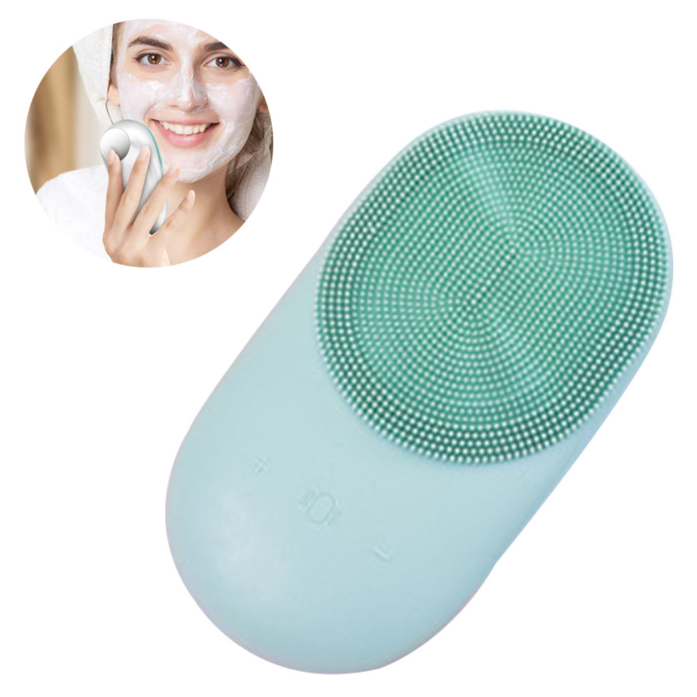 Sonic Facial Cleansing Brush Heated 3 Function Modes,Silicone Face